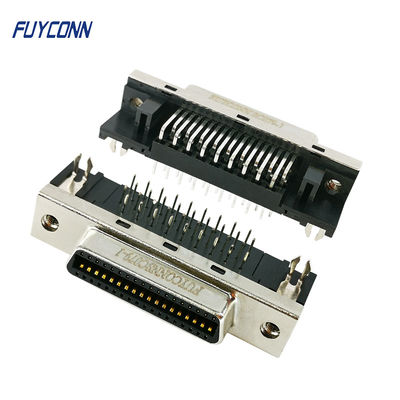 36 Pin SCSI Konnektör PCB Dik Açı Dişi MDR Konnektör