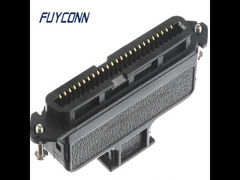 180 derece Plastik Kapak Amp Telco CHAMP Yerleştirme Konnektörleri, 50pos IDC Dişi Centronic Konnektör