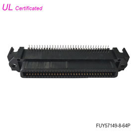 Dik Açı PCB 64 Pin Centronics Dişi Konnektör Kabuksuz 32 çift