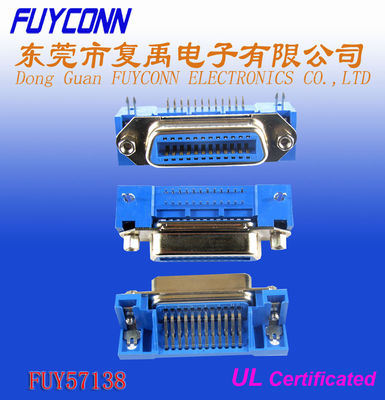 36 Pin Centronic PCB Sağ Melek Dişi konektör Yazıcı için 2.16mm adım