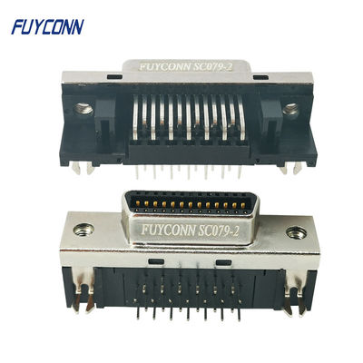 Sağ Açılı PCB SCSI Konnektörü 26 pin Dişi MDR Konnektörü