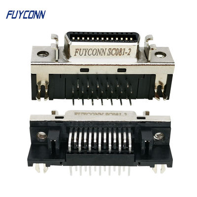 PCB SCSI Konektörü 90 Derece R / A CN Tipi Dişi 26 Pinli Servo Konnektör PCB Kartı İçin