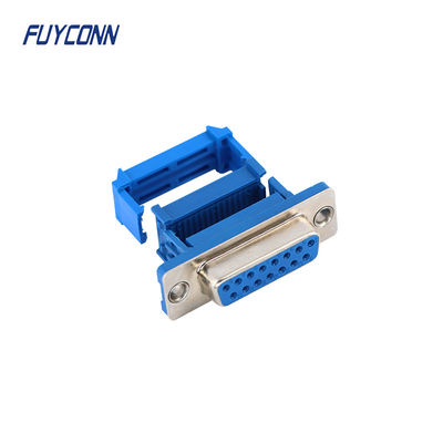 15pin D-SUB Bağlantıları Kadın IDC Crimping Tip Ribbon Kablo Bağlantısı