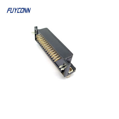 Yüksek yoğunluklu sağ açılı PCB D-SUB bağlantısı 15 / 26 / 44 / 62 Pin Kadın DB bağlantısı
