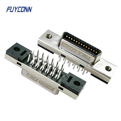 26pin MDR Bağlantısı Kadın / Erkek 1.27mm Bakır Altın Kaplama SCSI Bağlantısı
