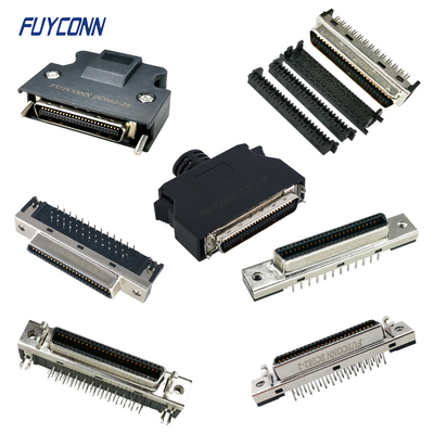 SCSI MDR Bağlantısı PCB Solder Cup IDC Crimp 1.27mm 50pin Bağlantısı Çin