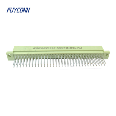 Erkek DIN41612 Bağlantısı 15mm Düz PCB 2 Satır 2*32Pin 64Pin Eurocard Bağlantısı