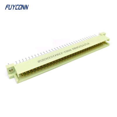 DIN41612 Erkek Bağlantı 64Pin Düz PCB 2 Satır 2 * 32pin Eurocard Bağlantısı W / Harpoon