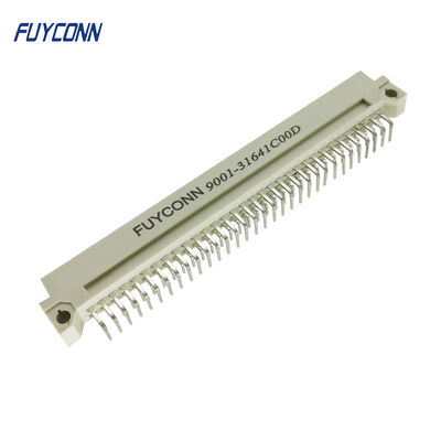 64P Düz açılı PCB DIN 41612 Bağlantısı, 2 Satır Erkek Eurocard Bağlantısı