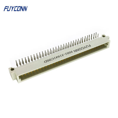 64P Düz açılı PCB DIN 41612 Bağlantısı, 2 Satır Erkek Eurocard Bağlantısı