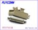 TYCO 50 Pin yuvası Centronic lehim bağlantısı 180 ° plastik kapaklı UL sertifikalı