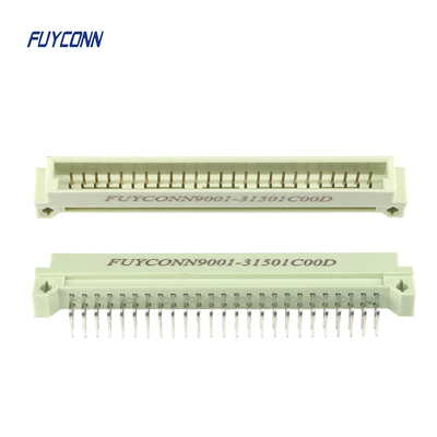 2 Sıra 50 Pin Erkek Konnektör 2.54mm Pitch, PCB DIN41612 Konnektör