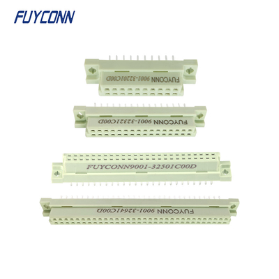 2 Satır PCB DIN41612 Dişi Düz Eurocard Konnektör 20pin 32pin 50pin 64pin