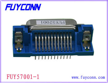 2.16mm Receptacle daldırma tipi 50 PIN Centronics bağlayıcı dik açı