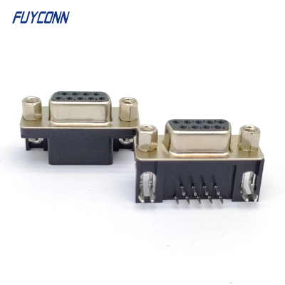 9pin DSUB Konnektör Sağ Açılı PCB D-SUB Dişi Konnektör (8.08mm)