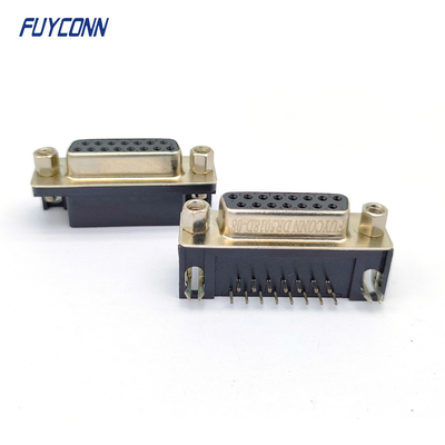 15P Dik Açılı D-sub Konnektörler Priz Dişi PCB Konektörü (8,08 mm)