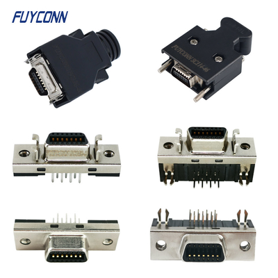 14pin SCSI 1.27mm Bağlantı PCB / Solder Cup / IDC Crimping Kadın / Erkek