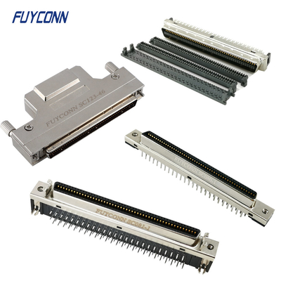 100pin SCSI MDR Bağlantısı PCB Solder Cup IDC Crimp 1.27mm