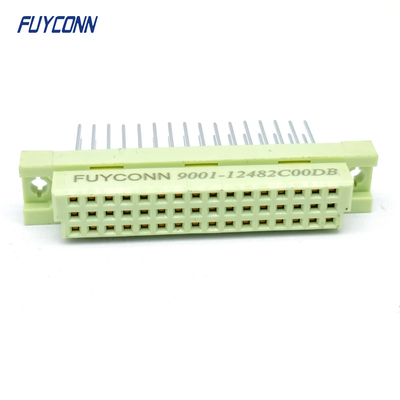 15mm 48Pin DIN41612 Bağlantısı 3Rays Düz PCB Kadın 348 DIN 41612 Bağlantısı