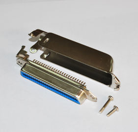 90 Derece 25 Çift DDK Kadın Centronic Lehim Matel Hood ile Ters 50pin Konnektör