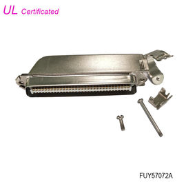 45 derece metal muhafazalı 32 çift 64 Pin Centronics Konnektör Erkek IDC Sıkma Konnektörü