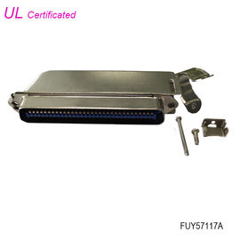 Amphenol Erkek 64 Pin Centronics Konektörü Metal Başlıklı 32 çift IDC Sıkma Konnektörü