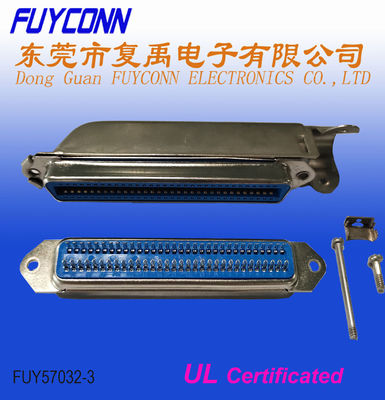 Lehim Dişi 64 Pin Centronics Konektörü 2.16mm ptich 32pairs Champ konektörü başlıklı