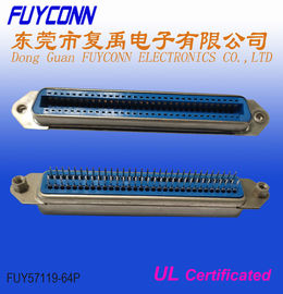 PCB Düz 64 Pin Centronics Bağlayıcı PCB Kartı İçin Somunlu 32pairs Dişi Tip
