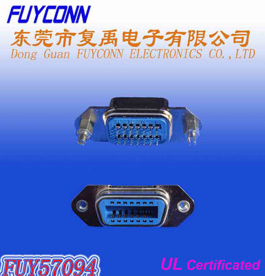 50 Pin Centronic düz açı dişi PCB UL sertifikalı bağlayıcı monte edilmiş.