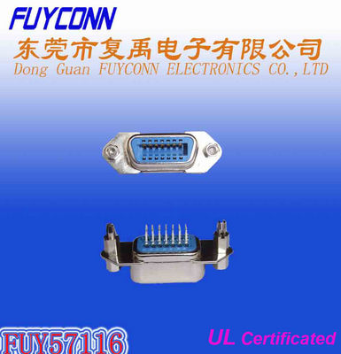 36 Pin Centronic düz açı dişi PCB UL sertifikalı bağlayıcı monte edilmiş.