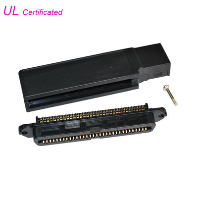 90 derece TYCO 64 Pin Centronic şampiyon IDC kadın bağlayıcı RJ21 kablo için