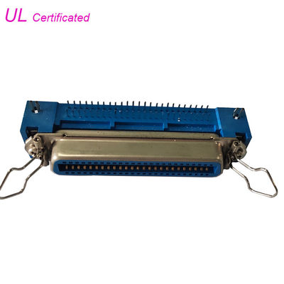 50 Pin Centronic Champ PCB Sağ Açılı Dişi Konnektör, srping mandalı ile