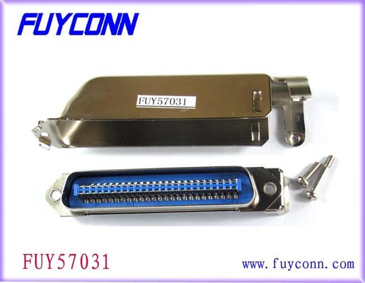 90 Derece Metal Başlıklı 50 Pin Erkek Centronic Lehim Pimi Konnektörü