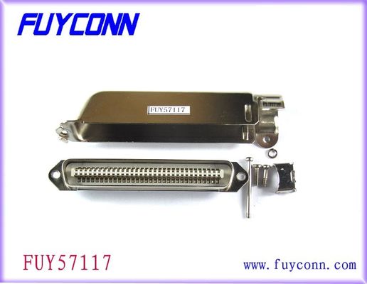 Amphenol 90 derecelik RJ21 64 PIN Centronics bağlayıcı IDC tak bağlayıcı erkek tipi