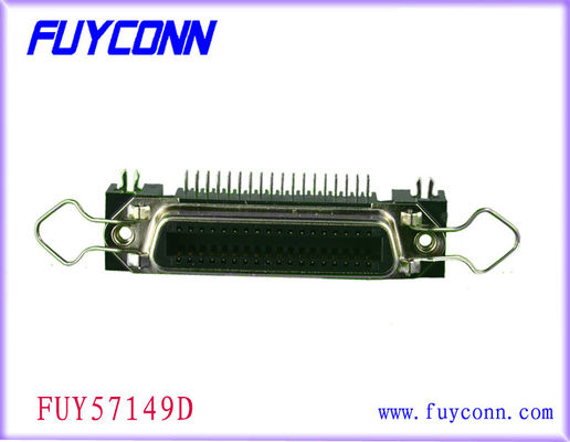 50 Pin Centronic PCB sağ açı Bayan konektör UL sertifikalı