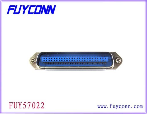 Dik açı PCB konektör fişi erkek 24 pimli Centronics bağlayıcı