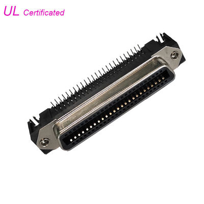 57 CN Serisi 50Pin Centronic PCB Dik Açı Dişi Konnektör, Pano Kilidi ile