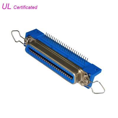14 24 36 50 Pin Centronic PCB Sağ Açı Dişi Konnektör, kefalet klipsli