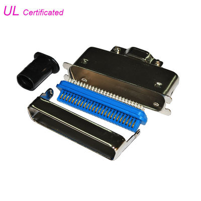 Düz Kablo Çıkışlı 14 24 36 50Pin Centronic MD Tipi Erkek Lehim Pimi Konektörü