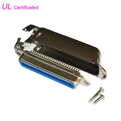 57 CN Serisi Kadın 50 Pin Centronics Konnektör Lehim Tipi 90 Derece Kablo Çıkışlı