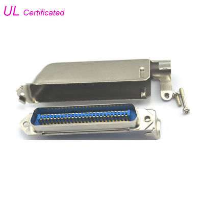 57 CN Serisi 50pin Lehim Centronic Erkek Konnektör, L Şekli Metal Başlıklı