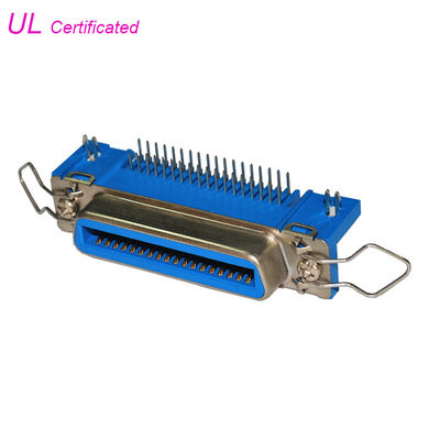 36Pin 2.16mm aralıklı Centronic Dik Açı Dişi PCB Konektörü, yaylı mandallı