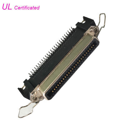 50 Pin Centronic PCB Dik Açı Dişi Konnektör, Yaylı Mandallar ve Kart kilidi ile