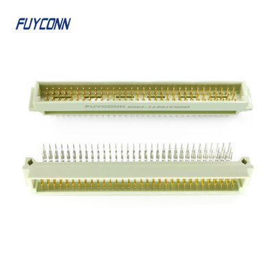 90 Derece PCB 3 Sıra 96P Erkek DIN 41612 Eurocard Konnektör Sağ Açı