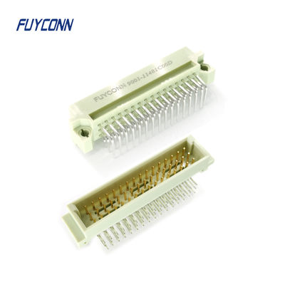 3 Satır Eurocard Konnektör 16P 32P 48P Erkek Tip Dik Açı PCB DIN41612 Konnektör