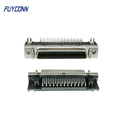 1.27mm Dik Açı PCB SCSI Konektörü, 50Pin Dişi Servo Konektörü