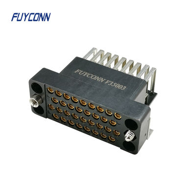 V.35 Dişi Konnektör 34pin Dik Açılı PCB Konnektörü Yönlendirici için kart kilidi ile