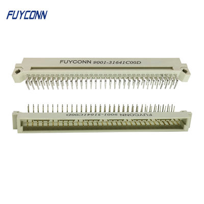 64Pin DIN 41612 Konnektör 2 Sıra Dik Açı PCB erkek Fiş Euro Konnektör