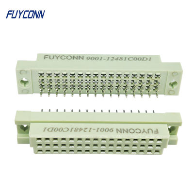 3 sıra 48 Pin DIN 41612 Konnektör Dikey Dişi Düz PCB Eurocard Konnektör 2.54mm hatve
