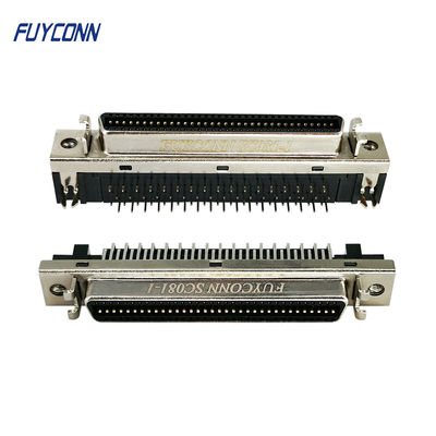 68Pin SCSI Konnektör PCB Dik Açı Dişi 1.27mm Konnektör CN Tipi W/Sabitlik Askı